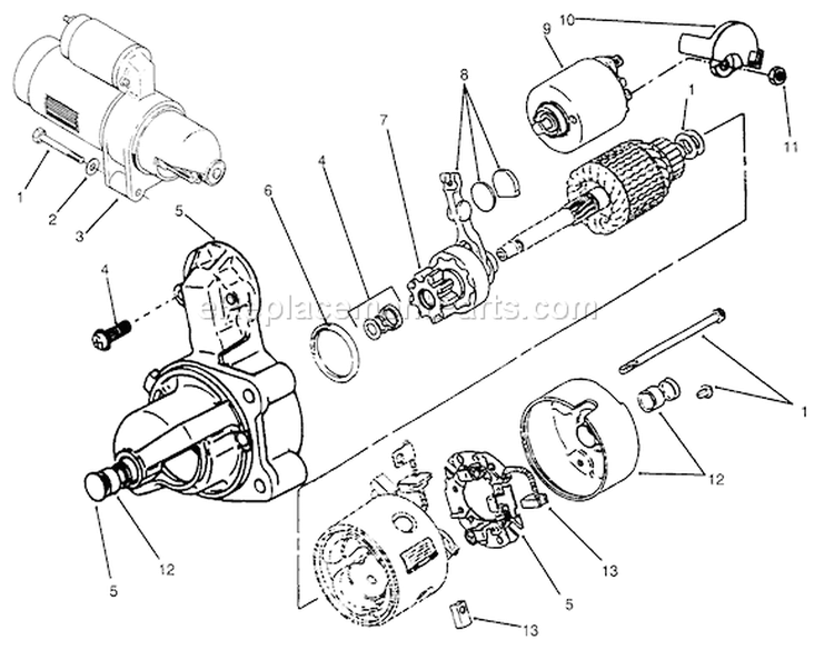 Page AG Diagram and Parts List for 73520 5900001-5900177 - 1995 Toro Lawn Tractor