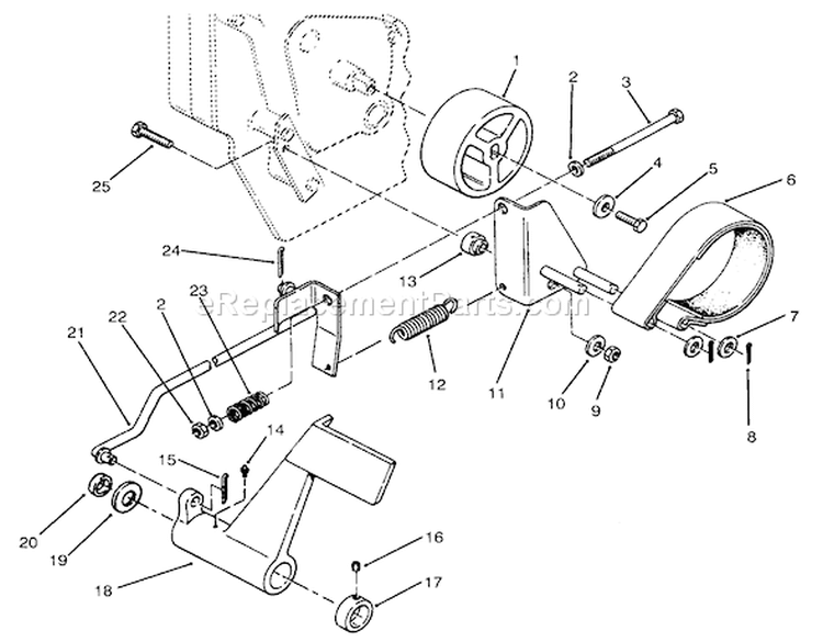 Page F Diagram and Parts List for 73520 5900001-5900177 - 1995 Toro Lawn Tractor