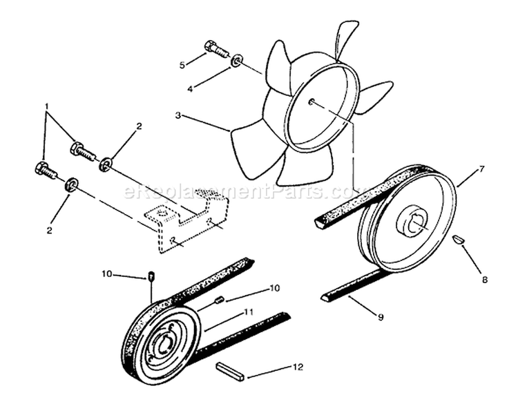 Page M Diagram and Parts List for 73520 5900178-5999999 - 1995 Toro Lawn Tractor
