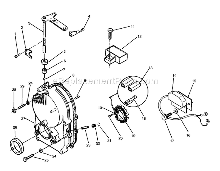 Page V Diagram and Parts List for 73520 5900178-5999999 - 1995 Toro Lawn Tractor