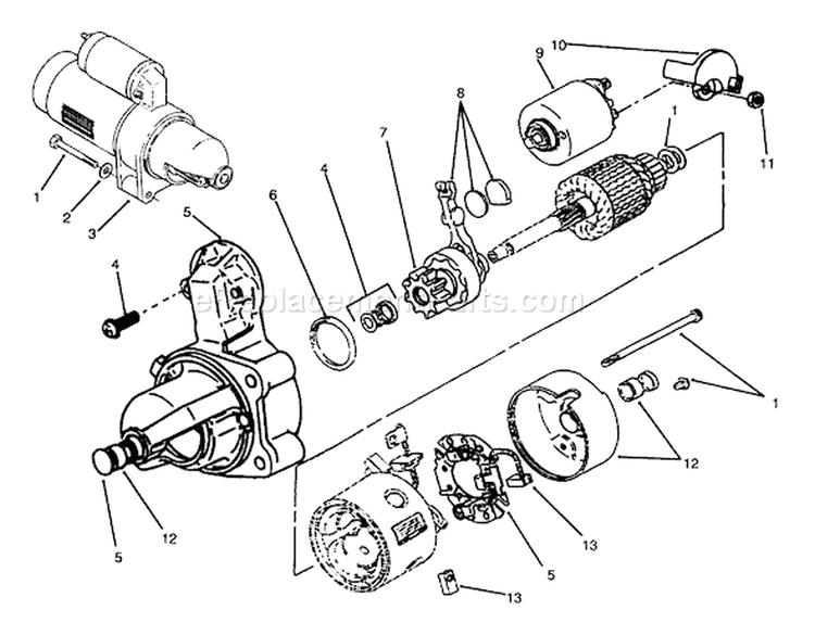Page AJ Diagram and Parts List for 73520 5900178-5999999 - 1995 Toro Lawn Tractor