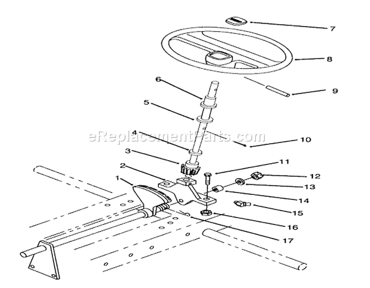 Page AK Diagram and Parts List for 73520 5900178-5999999 - 1995 Toro Lawn Tractor