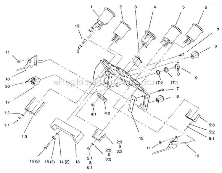 Page P Diagram and Parts List for 73521 7900001-7999999 - 1997 Toro Lawn Tractor