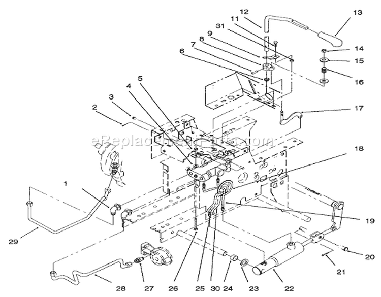Page W Diagram and Parts List for 73521 7900001-7999999 - 1997 Toro Lawn Tractor