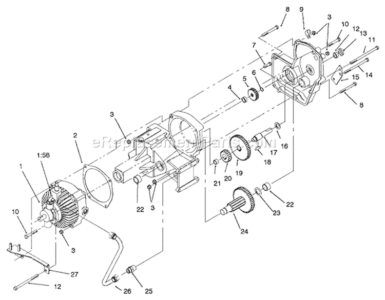 Page AB Diagram and Parts List for 73521 7900001-7999999 - 1997 Toro Lawn Tractor