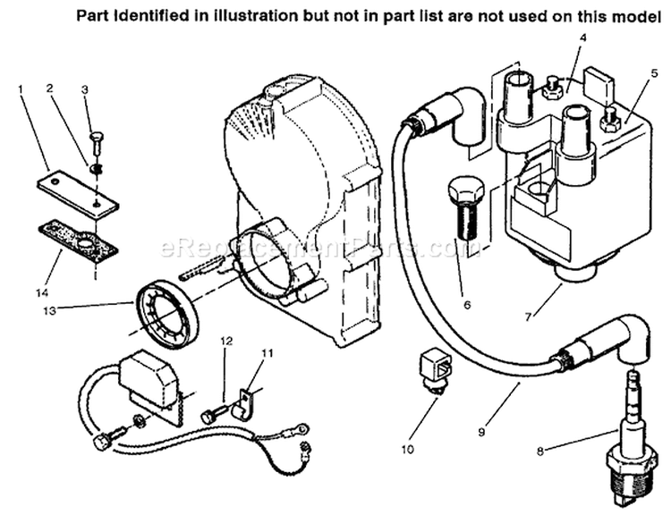 Page AC Diagram and Parts List for 73521 7900001-7999999 - 1997 Toro Lawn Tractor