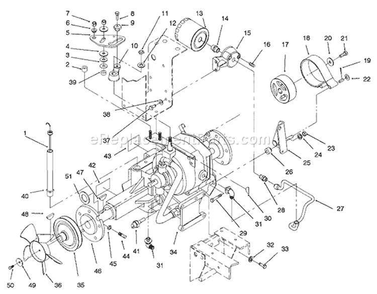 Page AJ Diagram and Parts List for 73521 7900001-7999999 - 1997 Toro Lawn Tractor