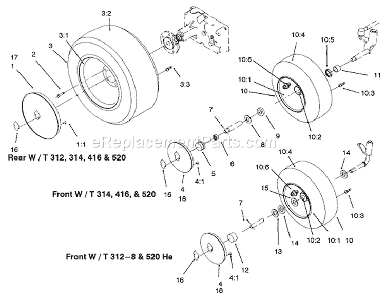 Page AK Diagram and Parts List for 73521 7900001-7999999 - 1997 Toro Lawn Tractor
