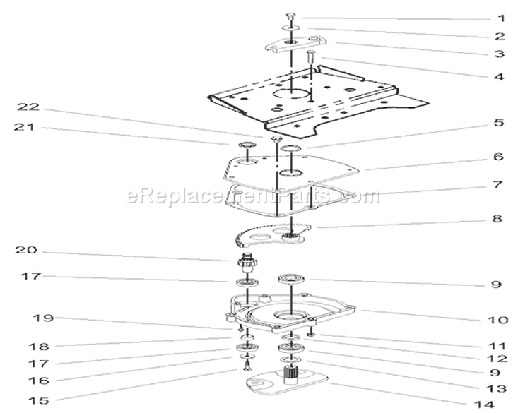 Manual Steering Lower Assembly Diagram and Parts List for 73542 230000001-230999999 - 2003 Toro Lawn Tractor