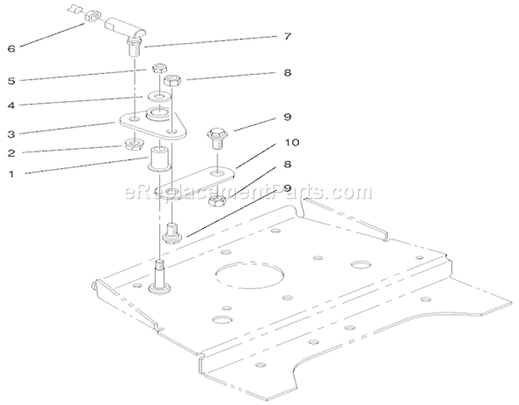 Smart Turn Front Assembly Diagram and Parts List for 73545 8900001-8999999 - 1998 Toro Lawn Tractor