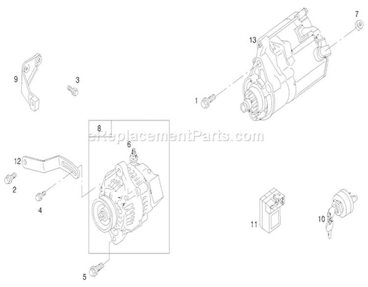 Page Q Diagram and Parts List for 73552 9900001-9999999 - 1999 Toro Lawn Tractor