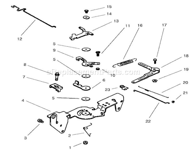 Engine Controls-Kohler Diagram and Parts List for 73561SEI 200000001-200999999 - 2000 Toro Lawn Tractor