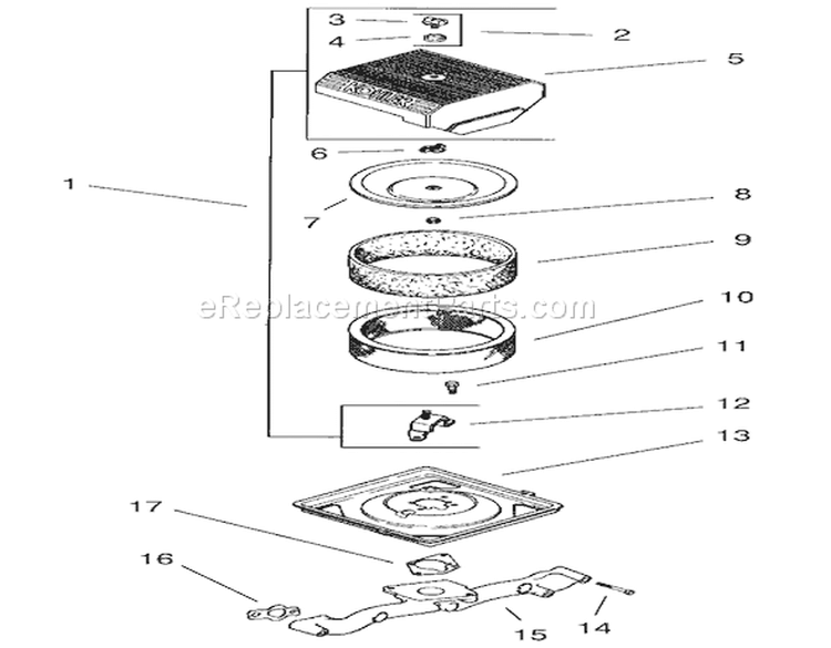 Air Intake-Kohler Diagram and Parts List for 73561SEI 200000001-200999999 - 2000 Toro Lawn Tractor