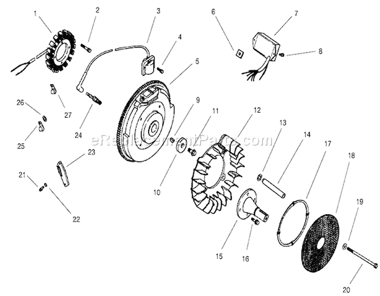 Group 5-Ignition / Electrical Diagram and Parts List for 73561 200000201-200999999 - 2000 Toro Lawn Tractor