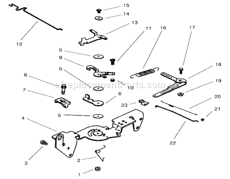 Group 9-Engine Controls Diagram and Parts List for 73561 200000201-200999999 - 2000 Toro Lawn Tractor