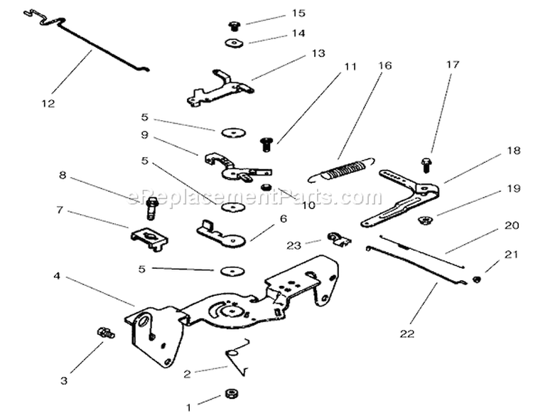 Group 9-Engine Controls Diagram and Parts List for 73561 220000001-220999999 - 2002 Toro Lawn Tractor