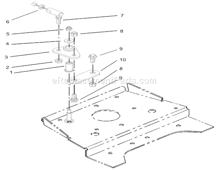 Smart Turn Front Assembly Diagram and Parts List for 73542 230000001-230999999 - 2003 Toro Lawn Tractor