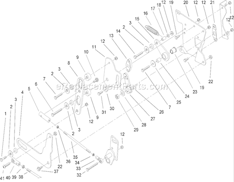 Smart Turn Rear Assembly Diagram and Parts List for 73561 250000001-250999999 - 2005 Toro Lawn Tractor