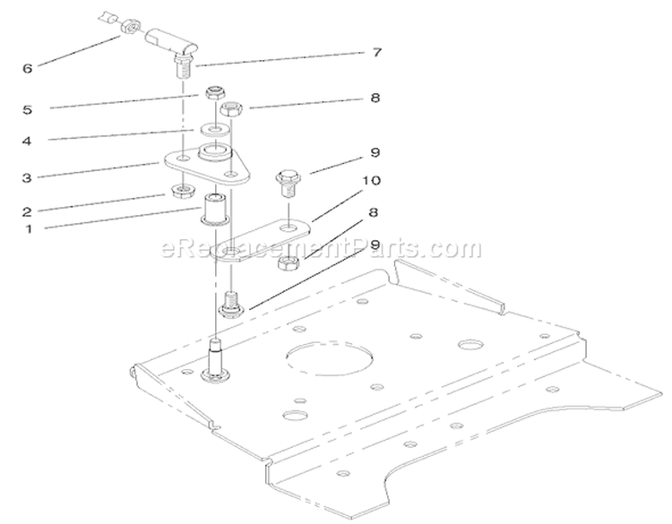Front Smart Turn Assembly Diagram and Parts List for 73561 000000001-000999999 - 2000 Toro Lawn Tractor