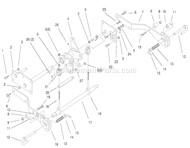 Page AM Diagram and Parts List for 73471 200000001-200999999 - 2000 Toro Lawn Tractor