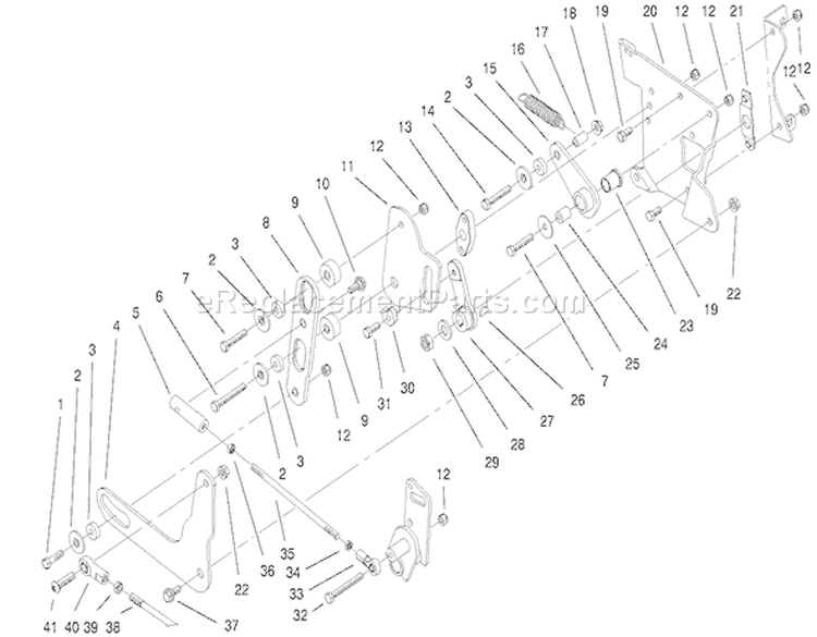 Page AQ Diagram and Parts List for 73471 200000001-200999999 - 2000 Toro Lawn Tractor