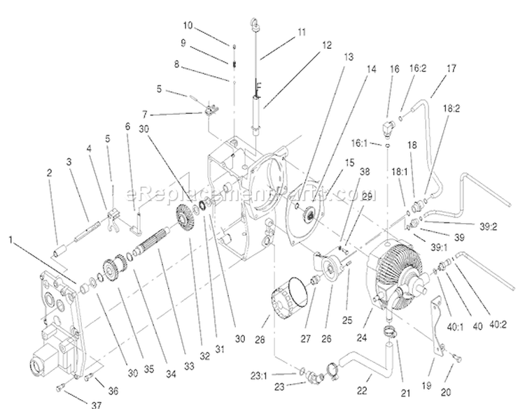 Page AM Diagram and Parts List for 73471 210000001-210999999 - 2001 Toro Lawn Tractor