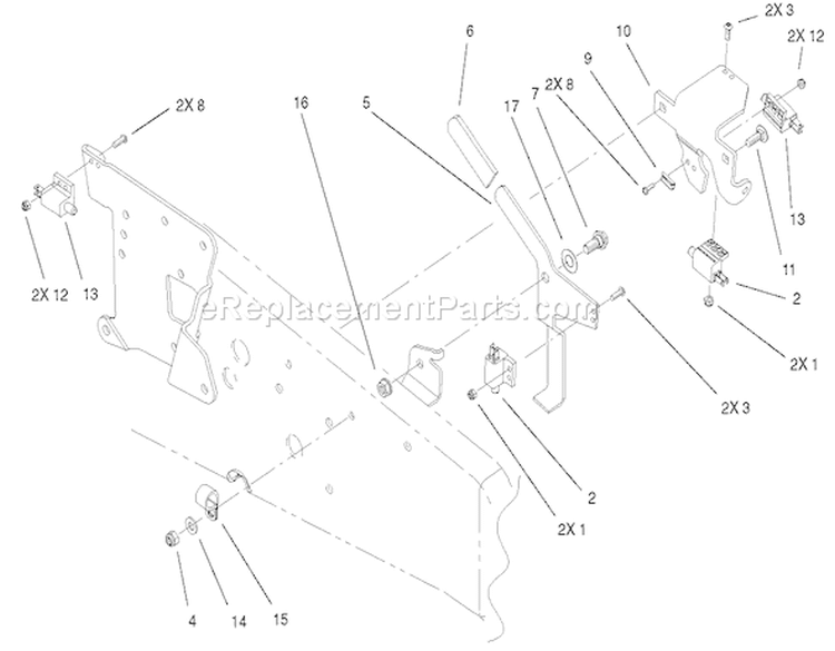 Page AQ Diagram and Parts List for 73471 210000001-210999999 - 2001 Toro Lawn Tractor