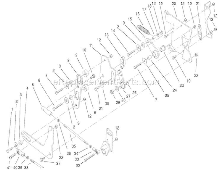 Page AU Diagram and Parts List for 73471 210000001-210999999 - 2001 Toro Lawn Tractor