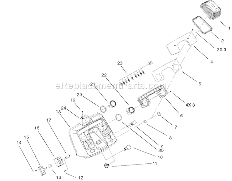 Page E Diagram and Parts List for 73471 210000001-210999999 - 2001 Toro Lawn Tractor