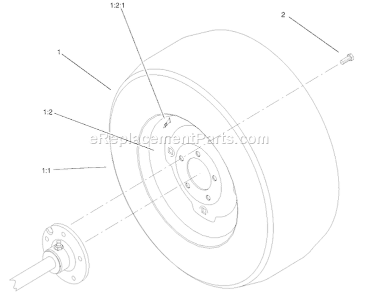 Page AX Diagram and Parts List for 73471 210000001-210999999 - 2001 Toro Lawn Tractor