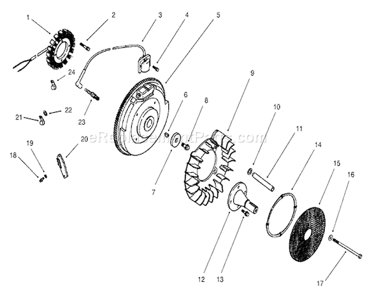 Group 5-Ignition / Electrical Diagram and Parts List for 73570 230000001-230999999 - 2003 Toro Lawn Tractor