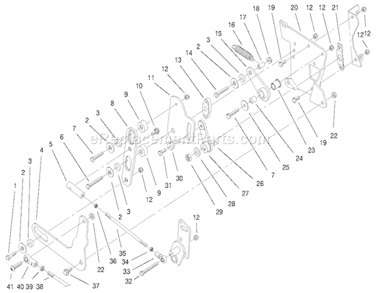 Page AF Diagram and Parts List for 73542 9900001-9999999 - 1999 Toro Lawn Tractor