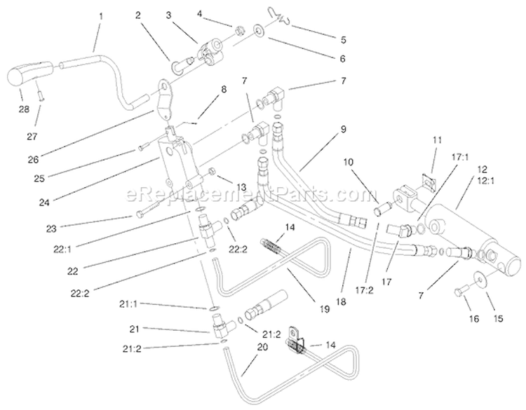 Page AJ Diagram and Parts List for 73542 9900001-9999999 - 1999 Toro Lawn Tractor