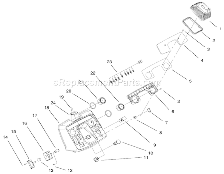 Page E Diagram and Parts List for 73542 9900001-9999999 - 1999 Toro Lawn Tractor