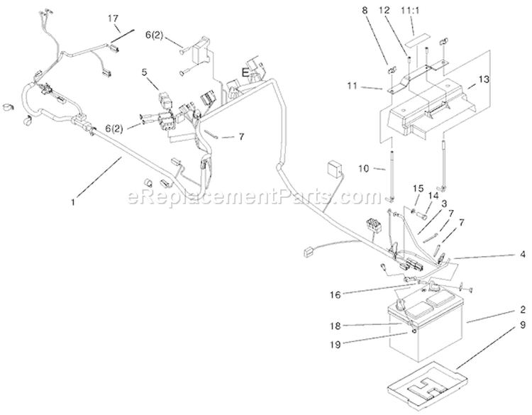 Page L Diagram and Parts List for 73547 200000242-200999999 - 2000 Toro Lawn Tractor