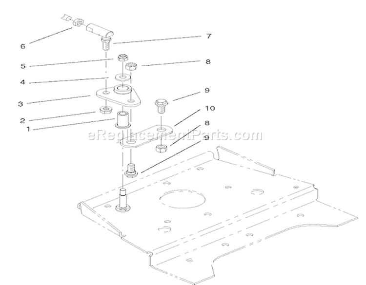 Smart Turn Front Assembly Diagram and Parts List for 73580 210000001-210999999 - 2001 Toro Lawn Tractor