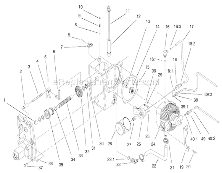 Page U Diagram and Parts List for 73580 9900001-9999999 - 1999 Toro Lawn Tractor