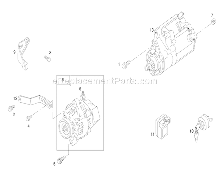 Page Q Diagram and Parts List for 73590 210000001-210999999 - 2001 Toro Lawn Tractor