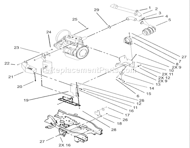 Page T Diagram and Parts List for 73590 230000001-230999999 - 2003 Toro Lawn Tractor