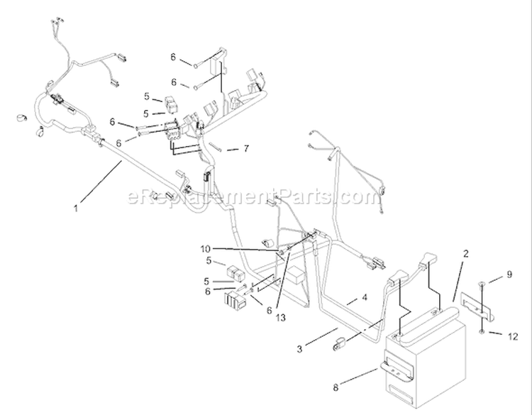 Electrical 23HP Assembly Diagram and Parts List for 73590 230000001-230999999 - 2003 Toro Lawn Tractor