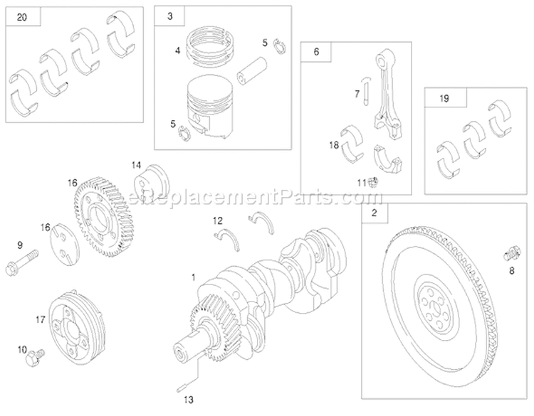 Page H Diagram and Parts List for 73590 9900001-9999999 - 1999 Toro Lawn Tractor