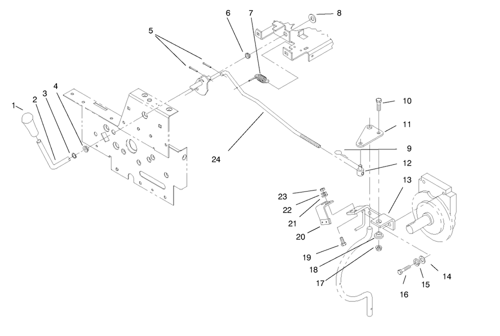 Pto Clutch System Diagram and Parts List for 73403 7900001 - 7999999 Toro Lawn Tractor