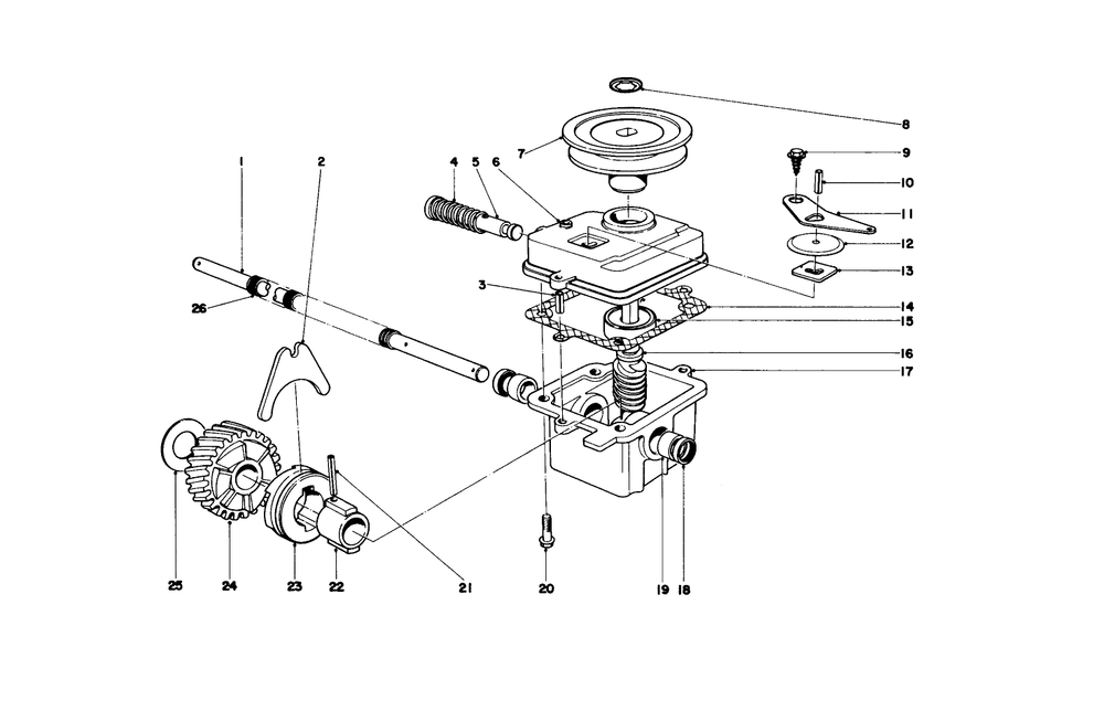 Gear Case Assembly Diagram and Parts List for 20562 6000001 - 6999999 Toro Lawn Mower
