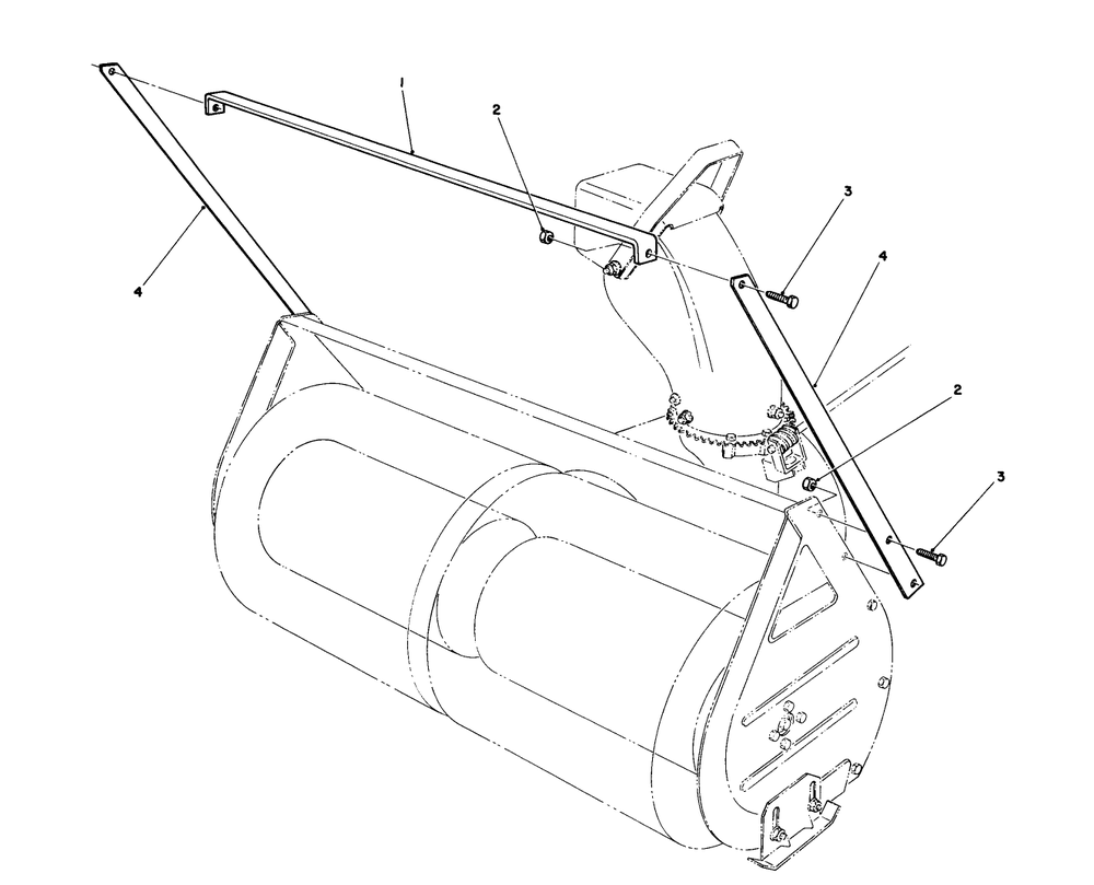 Drift Breaker Assembly No. 20-0650 (Optional) Diagram and Parts List for 57300 5000001 - 5999999 Toro Lawn Tractor