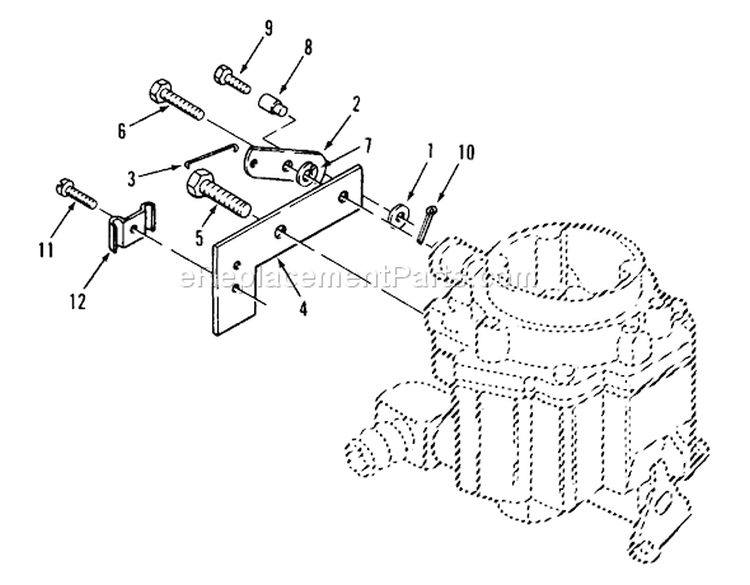 Choke Linkage Diagram and Parts List for 74140 49000001-49999999 - 1994 Toro Lawn Tractor