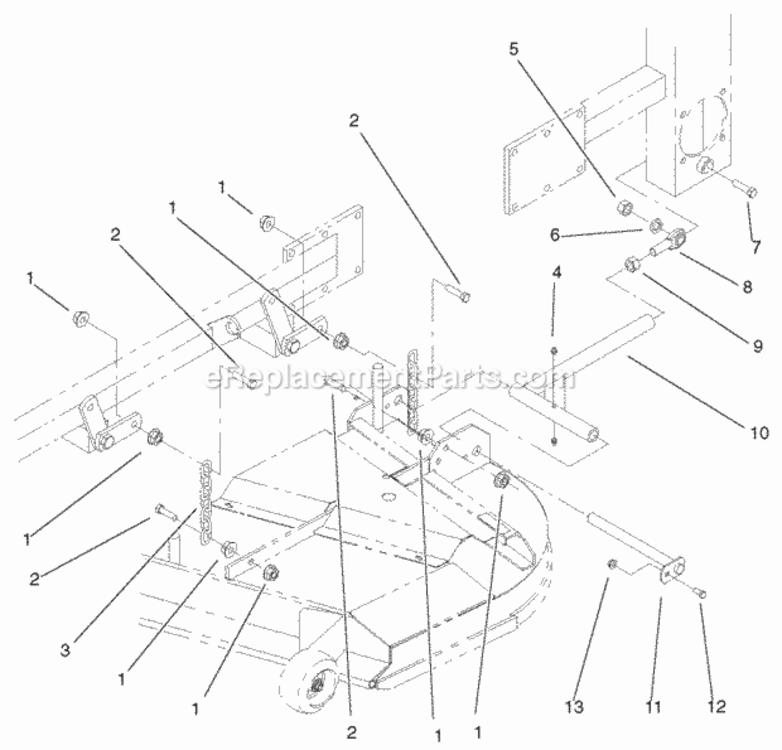 Page M Diagram and Parts List for 74226 210000001-210002100 Toro Lawn Tractor