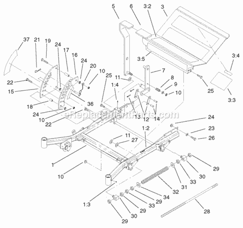 Page N Diagram and Parts List for 74226 210000001-210002100 Toro Lawn Tractor