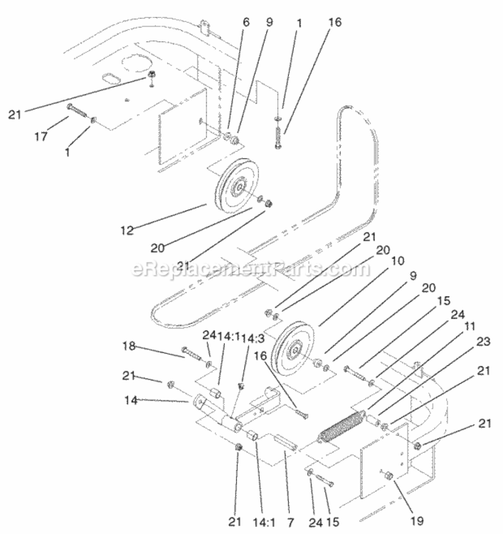 Page R Diagram and Parts List for 74226 210000001-210002100 Toro Lawn Tractor