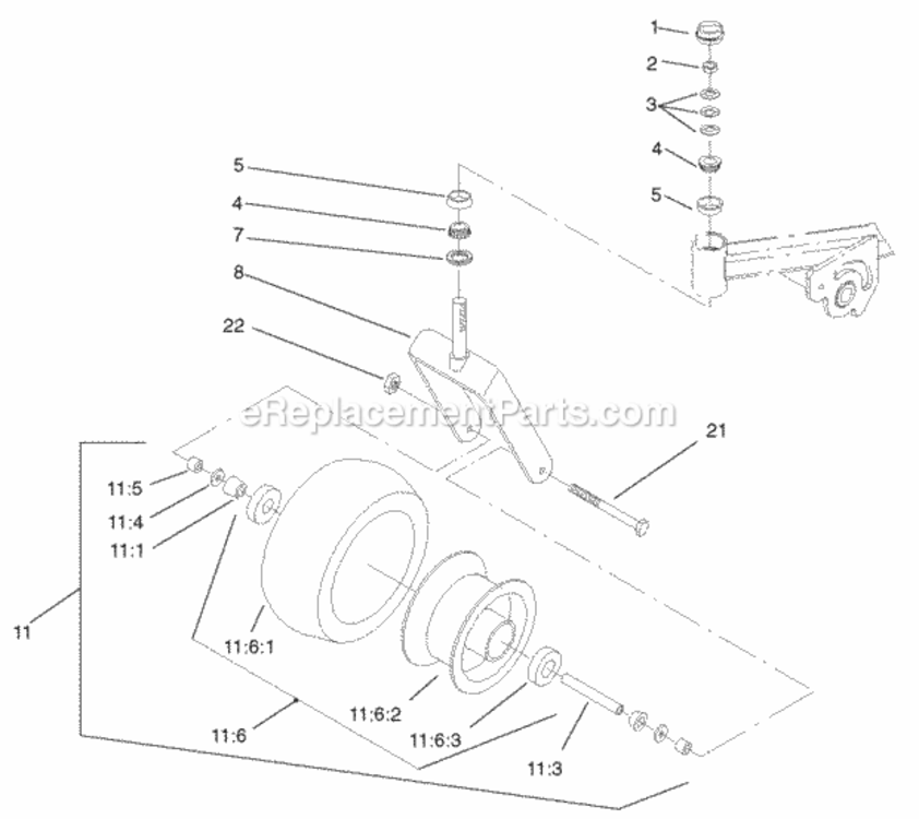 Page E Diagram and Parts List for 74226 210000001-210002100 Toro Lawn Tractor