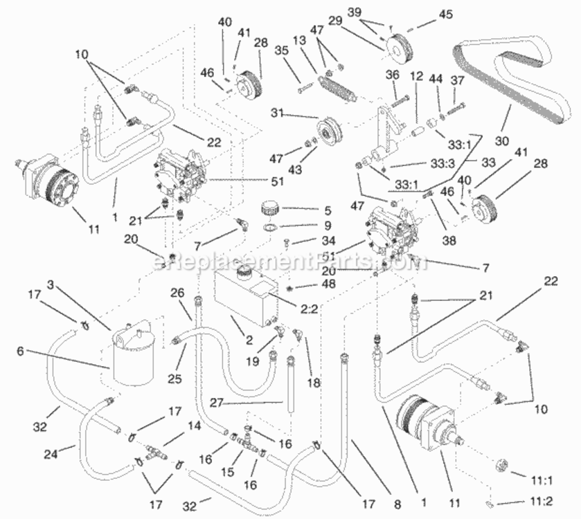 Page R Diagram and Parts List for 74226 210002101-210999999 Toro Lawn Tractor